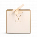 Petit sac cadeau blanc aux accents dorés | Mylène