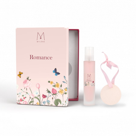 Fleurige geschenkset met interieurspray en geurmedaillon | Mylène
