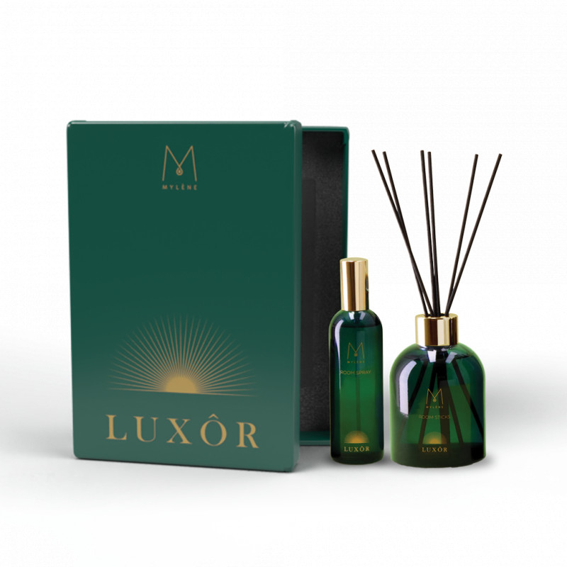 Coffret cadeau luxueux avec spray d'intérieur et bâtonnets de parfum | Mylène