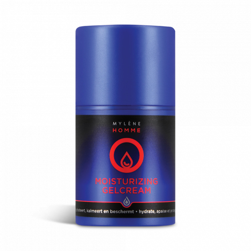 Homme Moisturizing Gel Cream - 3 in 1 voor het gezicht en de korte baard | Mylène
