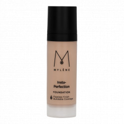 Insta-Perfection Foundation - Vloeibare fond de teint medium-hoge, opbouwbare dekking Beige Sand | Mylène