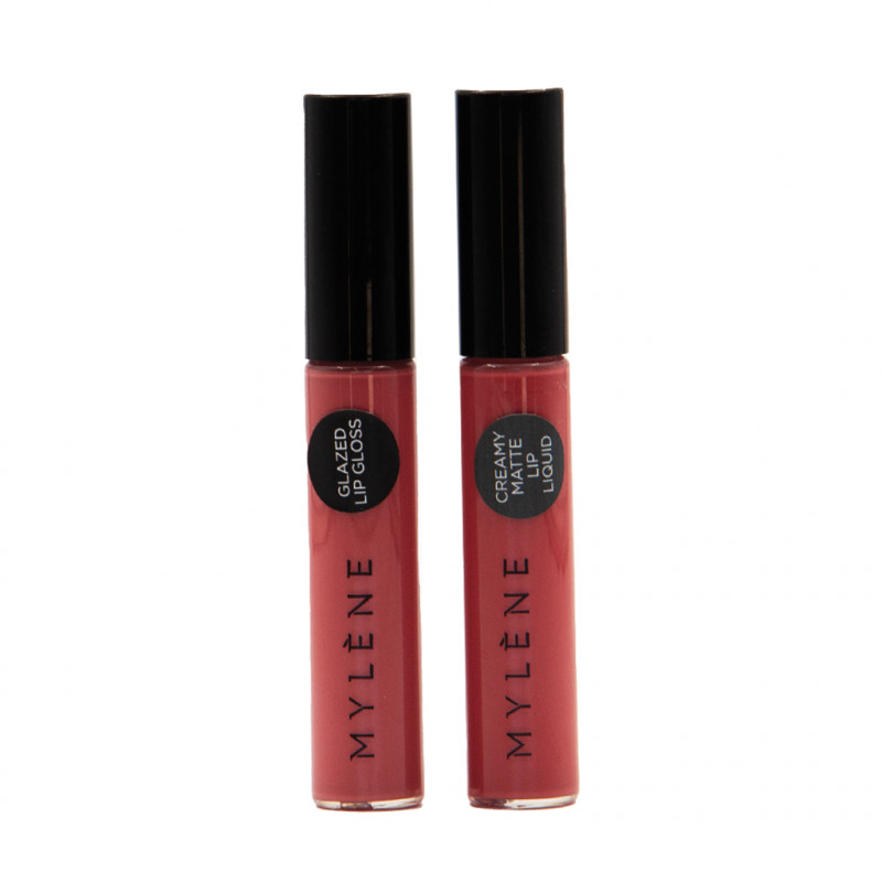 Delicious Lip Kit - Kit lèvres comprenant un gloss et un rouge à lèvres liquide mat | Mylène