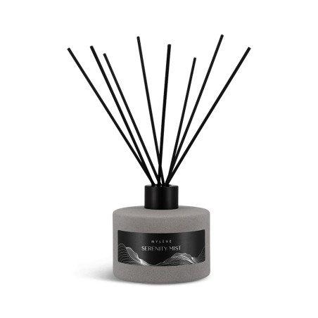 Room Sticks Serenity Mist - bâtonnets de parfum luxueux au parfum boisé et chaud avec des agrumes | Mylène