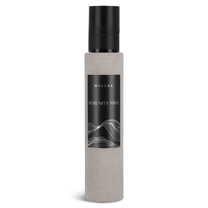 Room Spray Serenity Mist - spray d'intérieur luxueux au parfum boisé et chaud avec des agrumes | Mylène