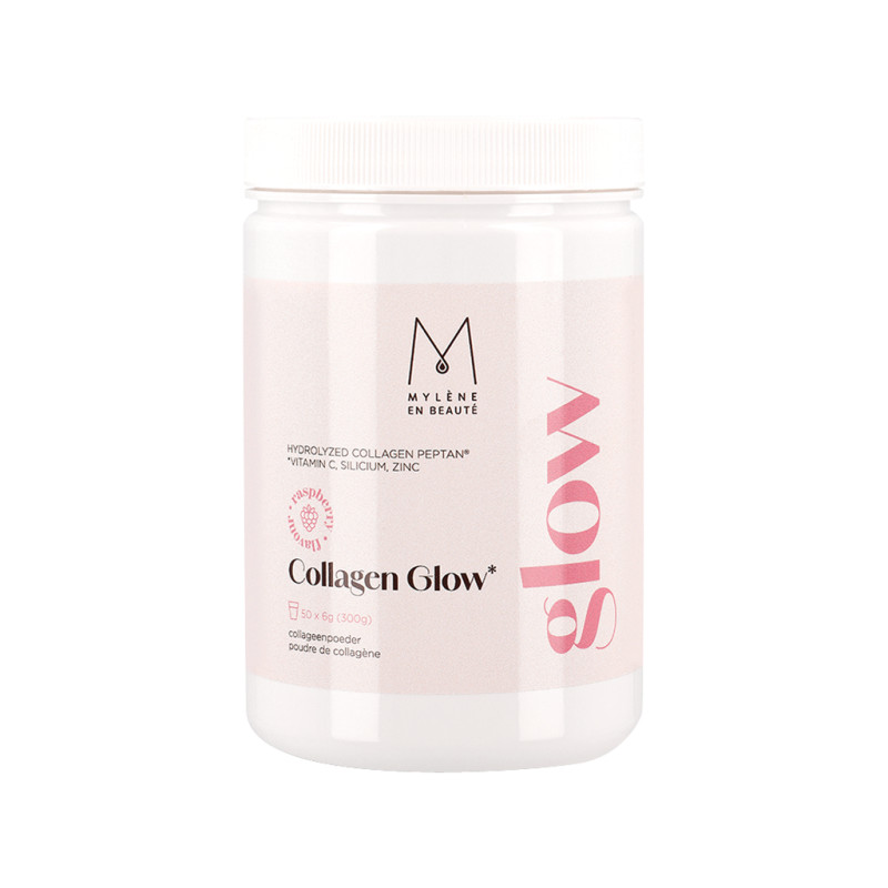 Collagen Glow - Collageenpoeder met 83% gehydrolyseerd collageen van Peptan voor een stevigere huid | Mylène
